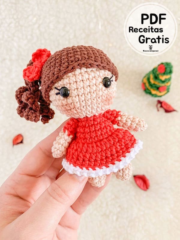 Alice Receita Boneca Amigurumi PDF Gratis