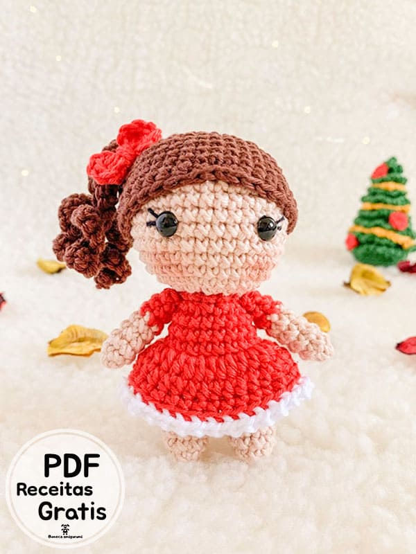 Alice Receita Boneca Amigurumi PDF Gratis