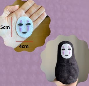 No Face Receita Boneca Amigurumi PDF Gratis 