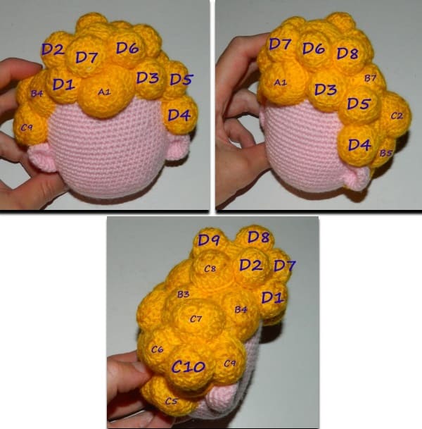 Bubble Guppies Amigurumi Boneca PDF Receita Gratis 