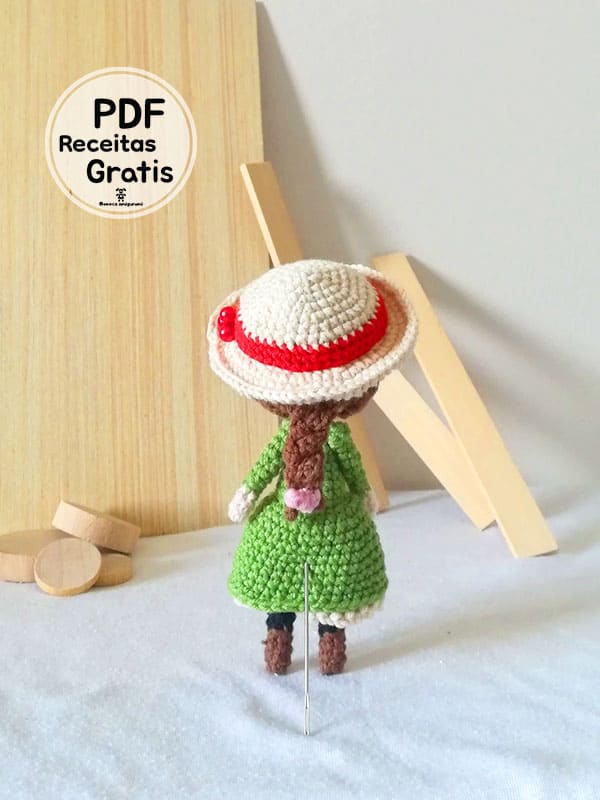 Camila Receita Boneca Amigurumi PDF Gratis 