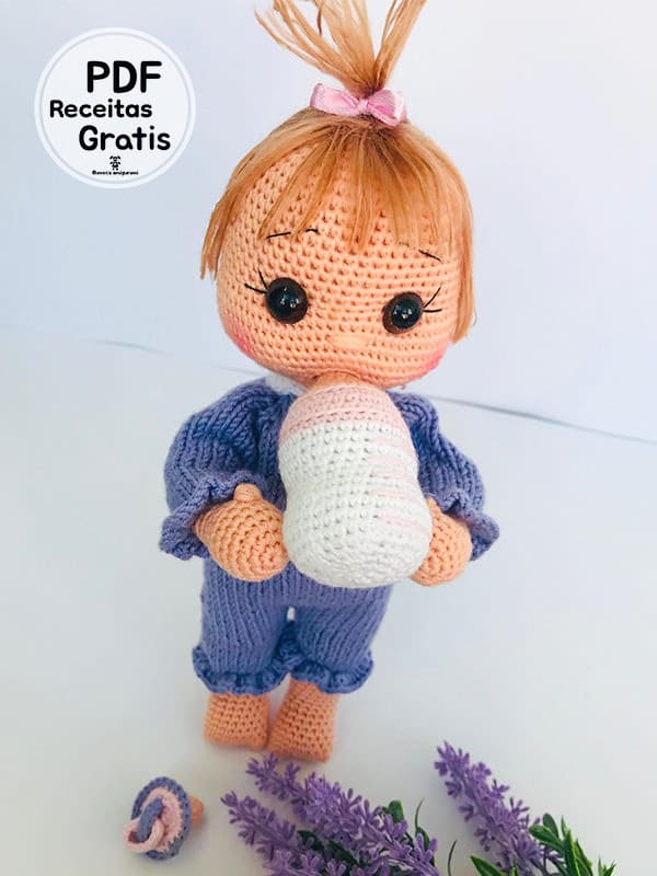 Eva Boneca Amigurumi Receita PDF Grátis 