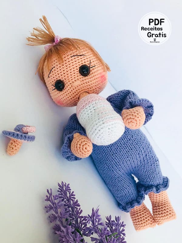 Eva Boneca Amigurumi Receita PDF Grátis 