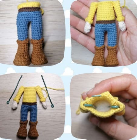 Boneco Xerife Woody Toy Story Amigurumi PDF Grátis